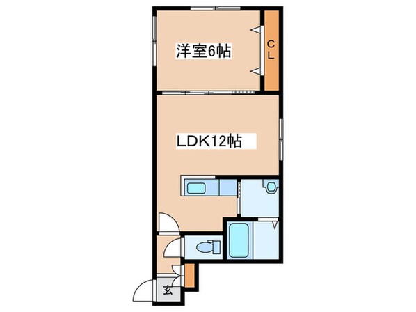 コンフォート美園4条の物件間取画像